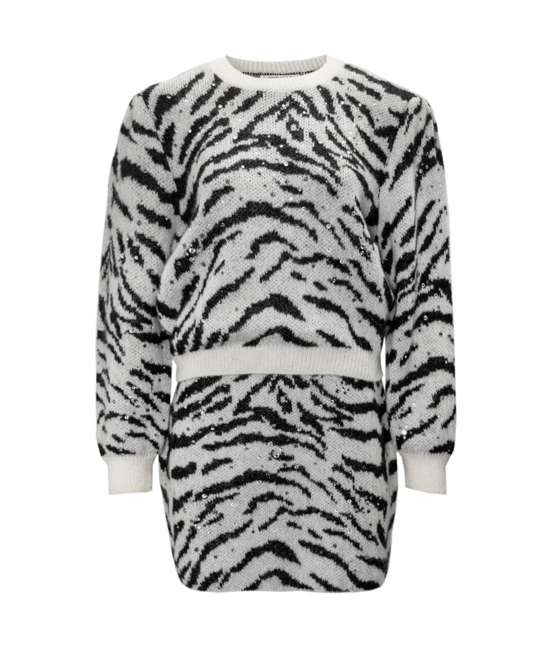 ALESSANDRA RICH Белый шерстяной костюм с брюками, фото 4