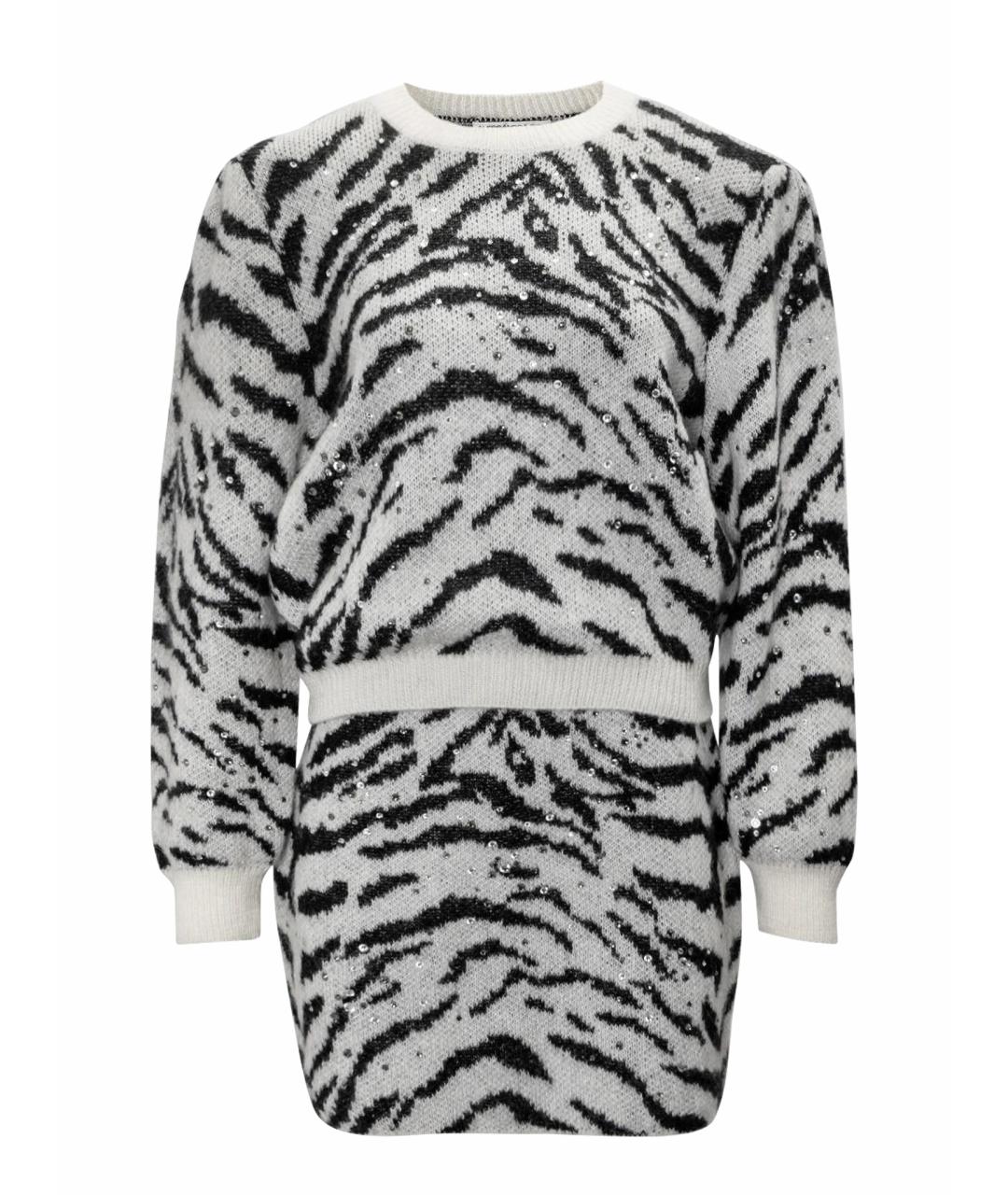 ALESSANDRA RICH Белый шерстяной костюм с брюками, фото 1