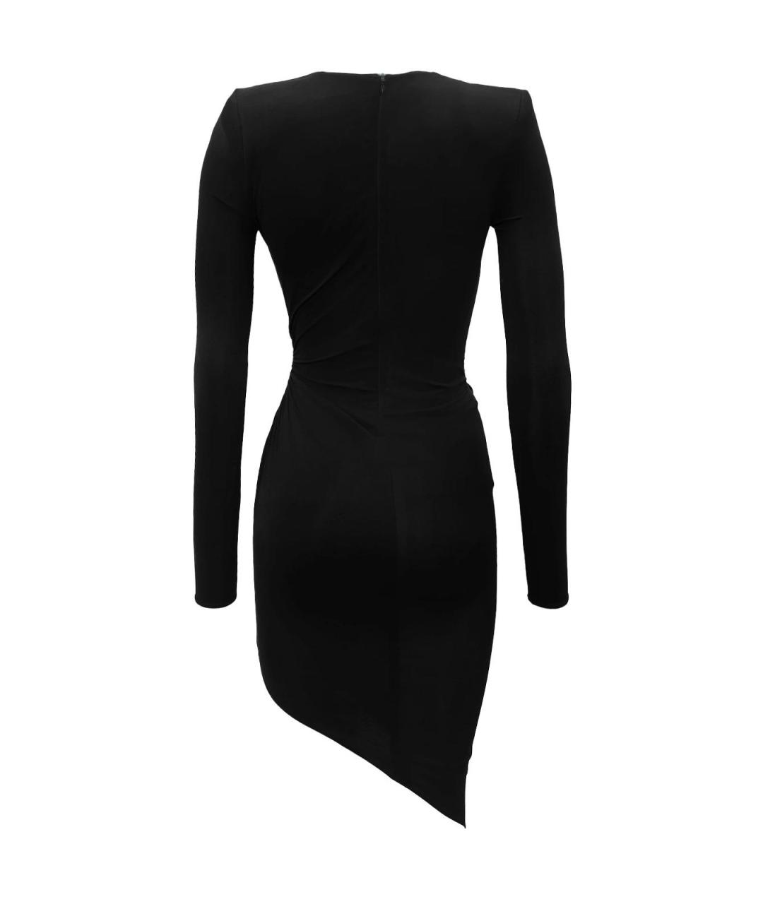 ALEXANDRE VAUTHIER Черное полиэстеровое повседневное платье, фото 3