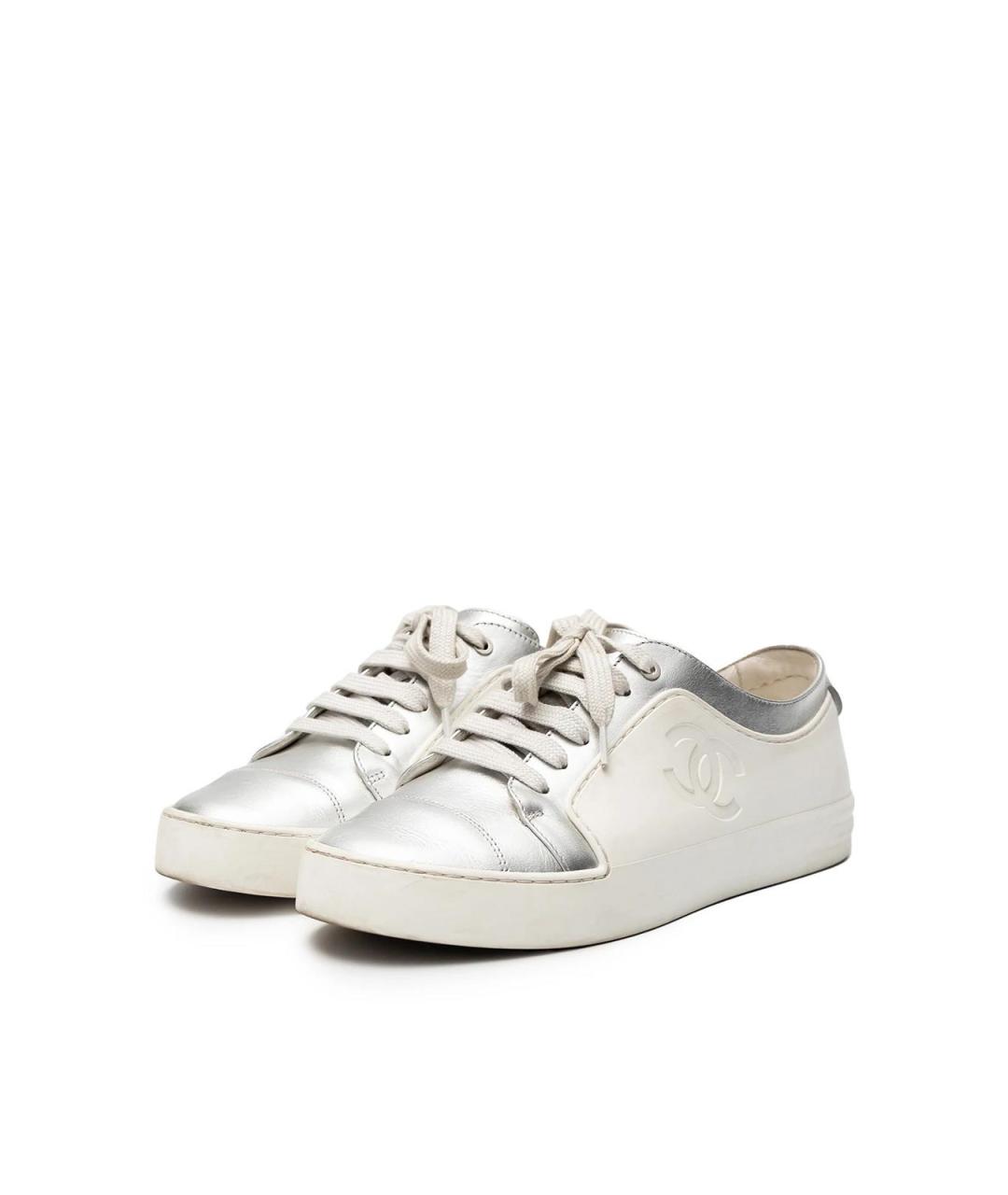 CHANEL Белые резиновые кеды, фото 2