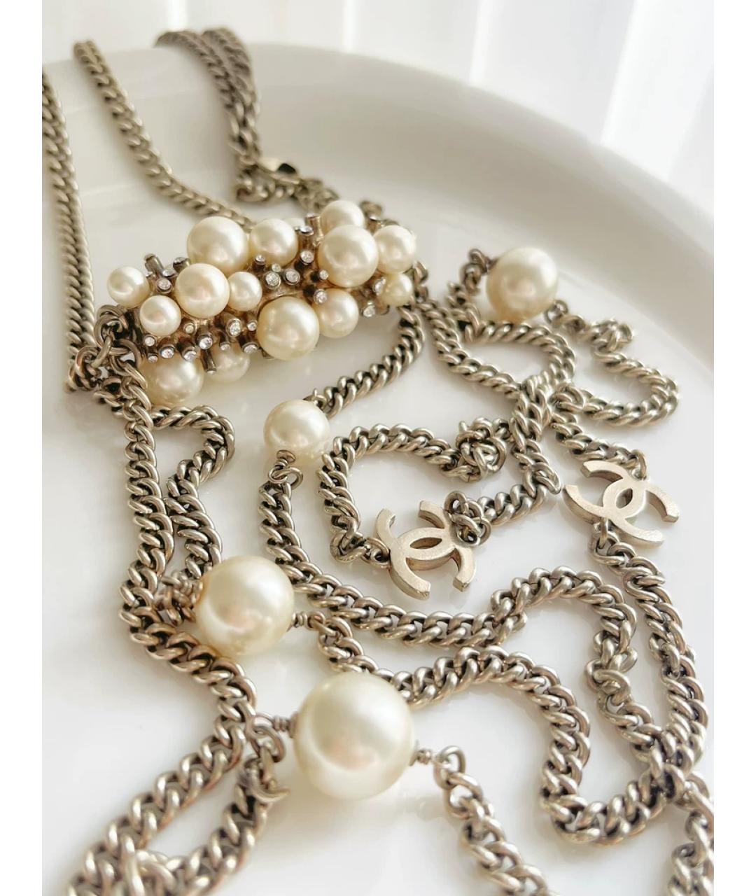 CHANEL Золотое жемчужное колье, фото 5