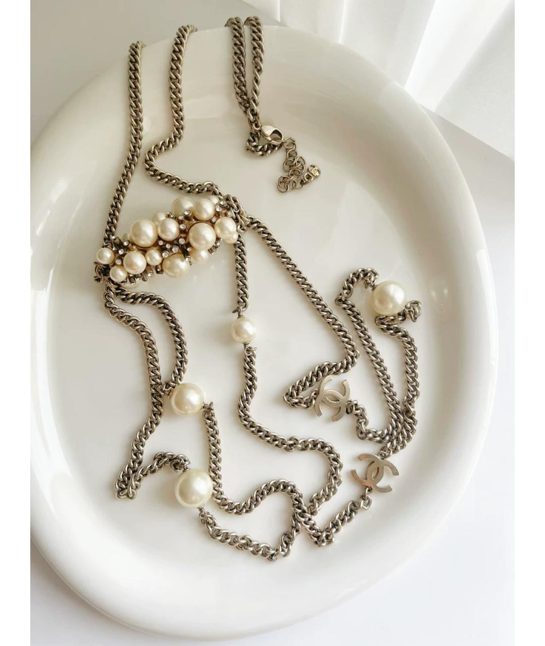 CHANEL Золотое жемчужное колье, фото 3