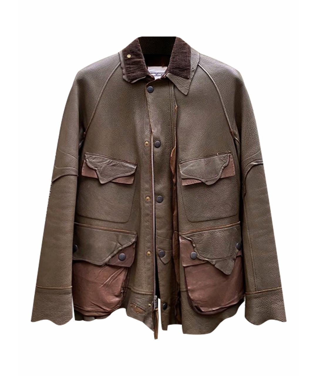 LOIS Коричневая кожаная куртка, фото 1