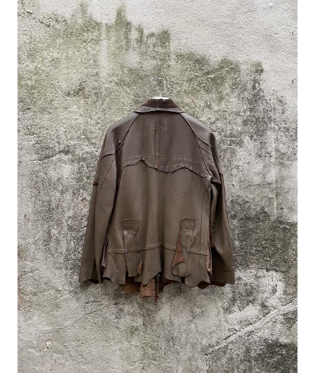 LOIS Коричневая кожаная куртка, фото 4