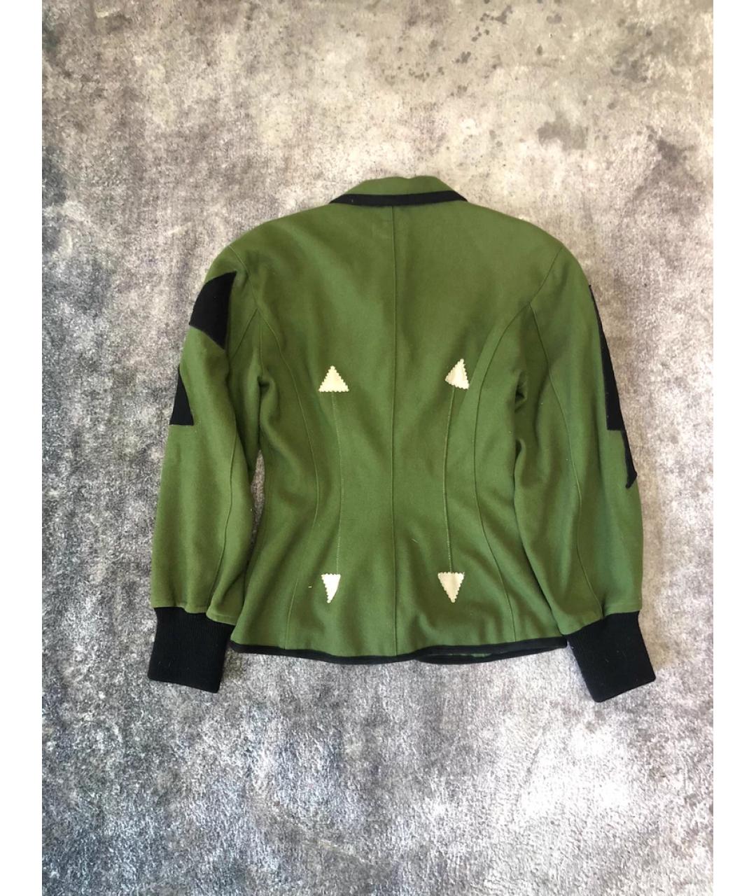 JEAN PAUL GAULTIER Зеленый шерстяной жакет/пиджак, фото 6