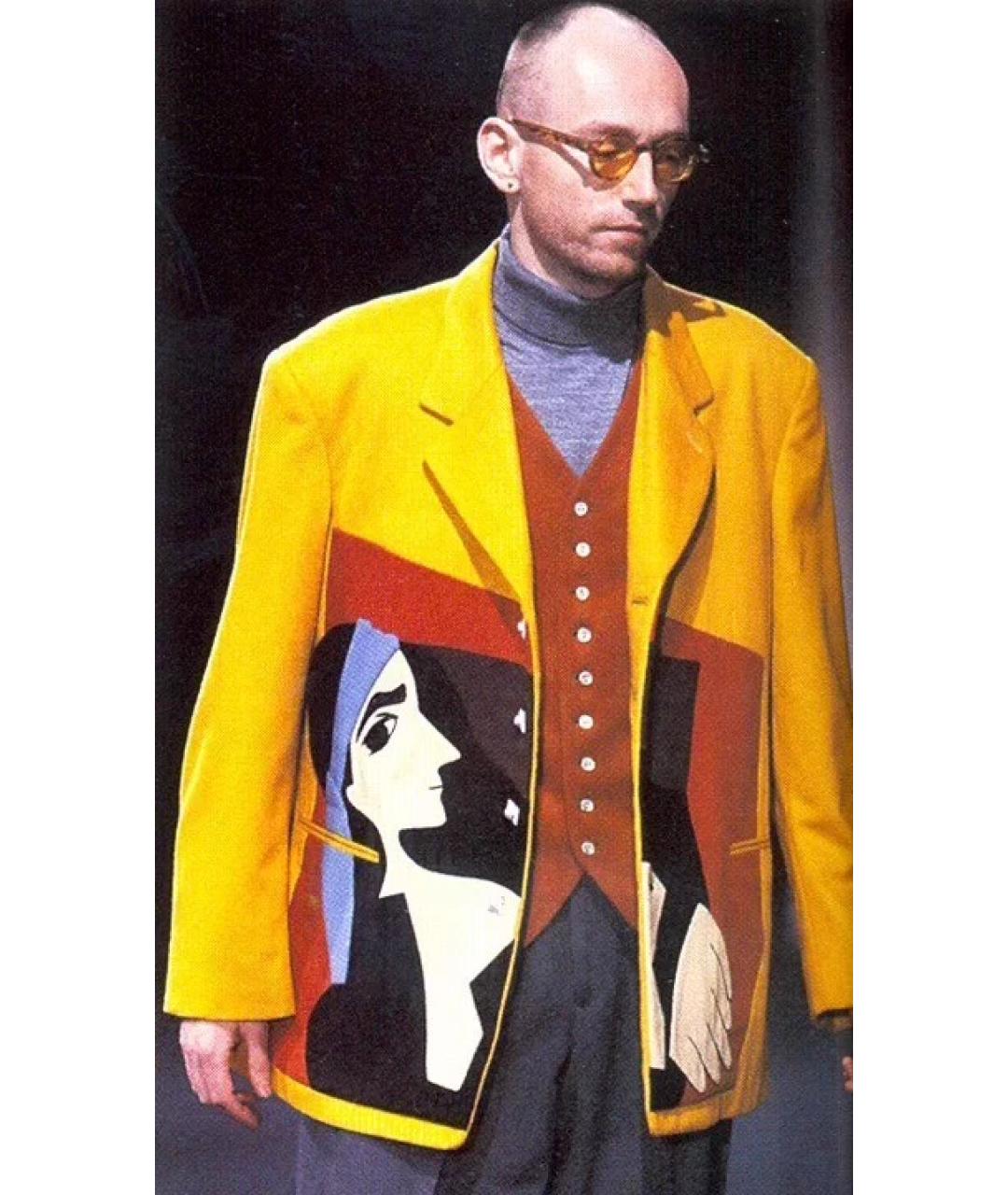 YOHJI YAMAMOTO Желтый пиджак, фото 3