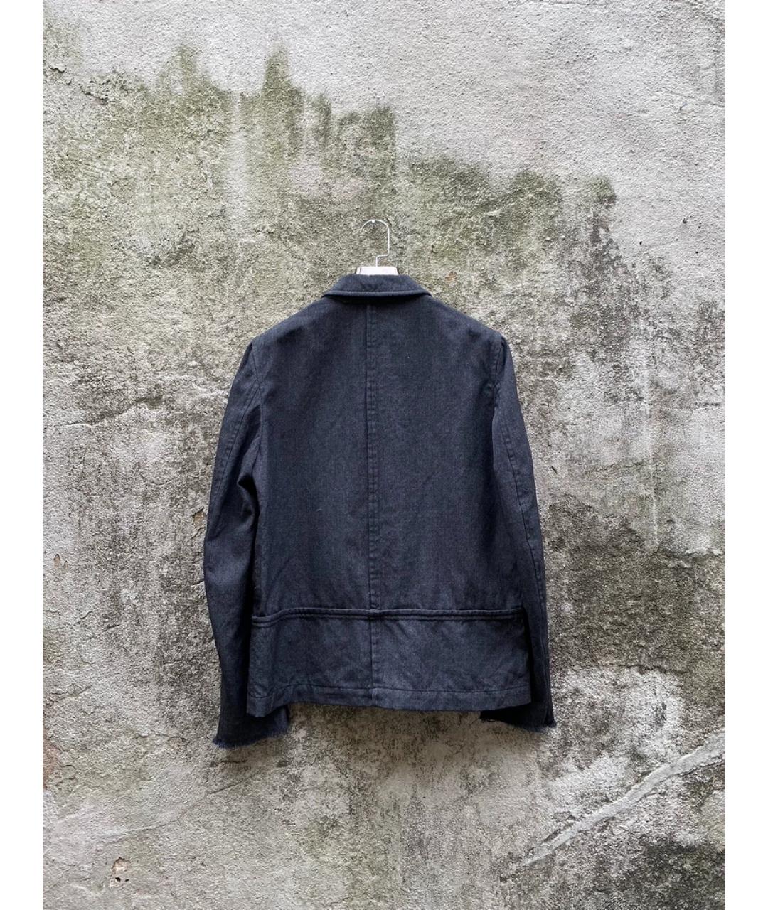 COMME DES GARÇONS Темно-синяя деним куртка, фото 2