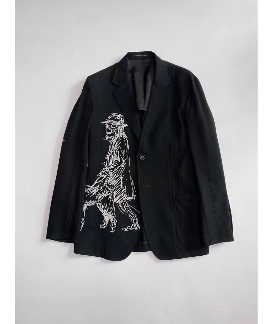 YOHJI YAMAMOTO Черный пиджак, фото 3