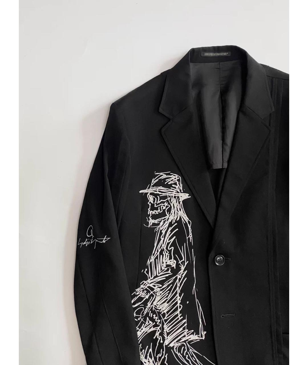 YOHJI YAMAMOTO Черный пиджак, фото 4