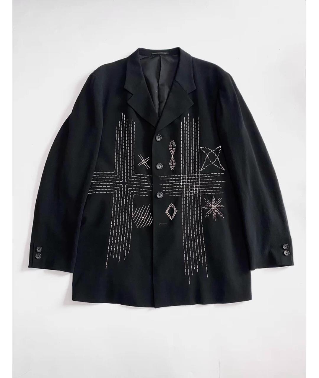 YOHJI YAMAMOTO Черный пиджак, фото 4