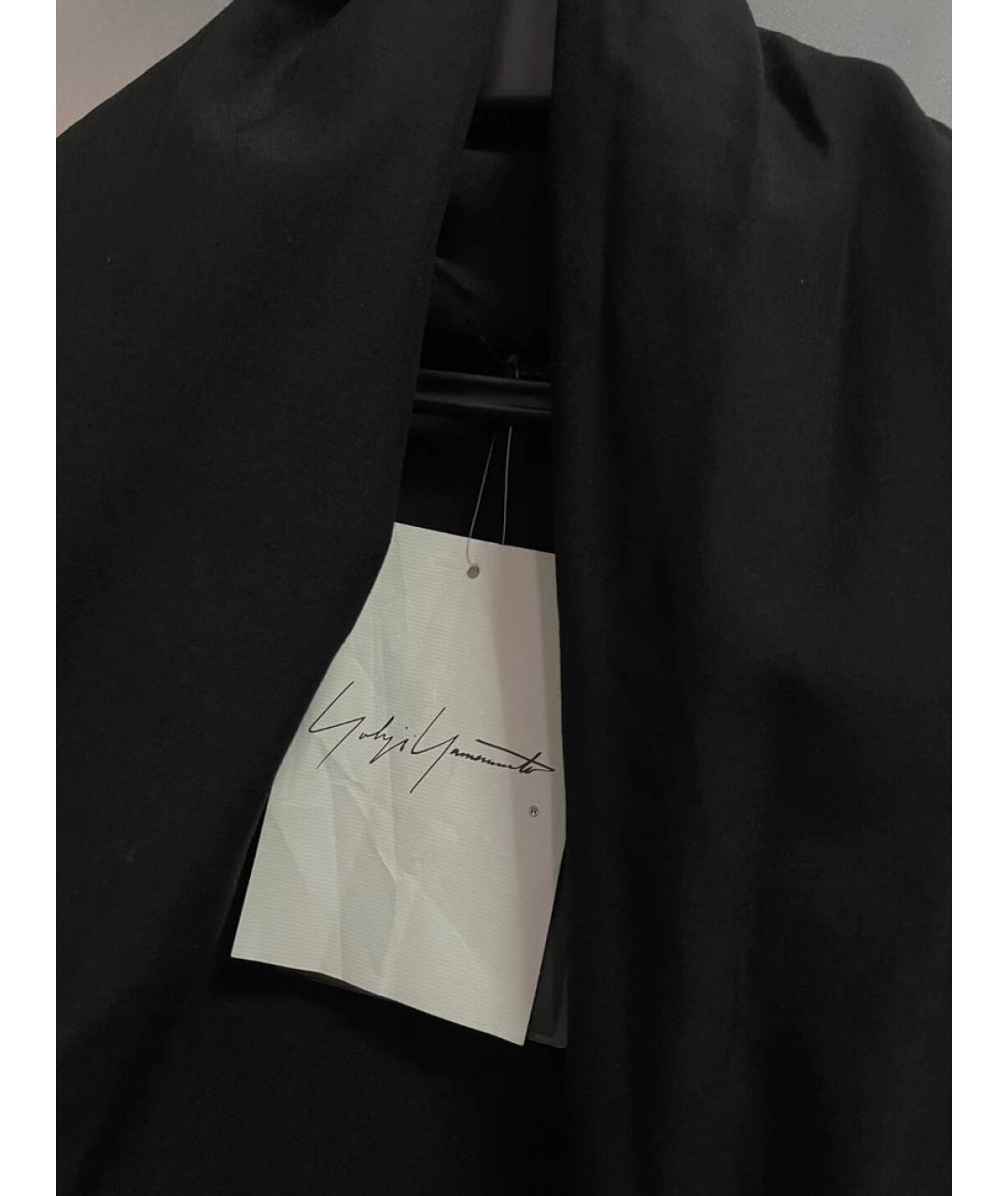 YOHJI YAMAMOTO Черное шерстяное пальто, фото 3