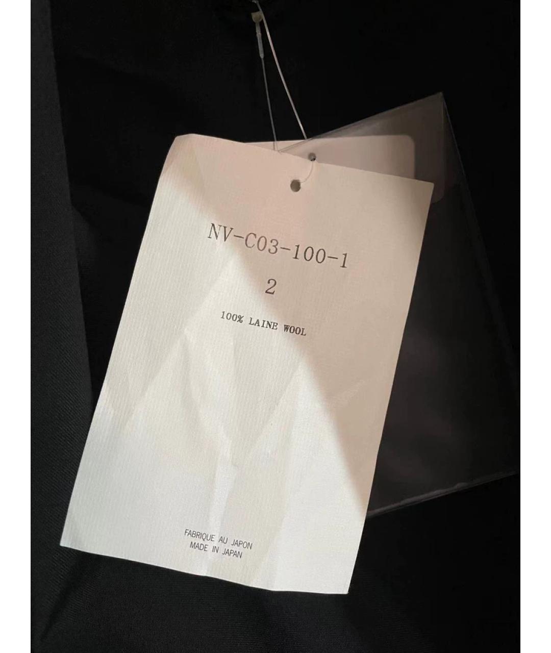 YOHJI YAMAMOTO Черное шерстяное пальто, фото 5