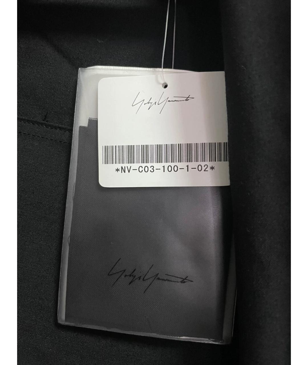 YOHJI YAMAMOTO Черное шерстяное пальто, фото 4