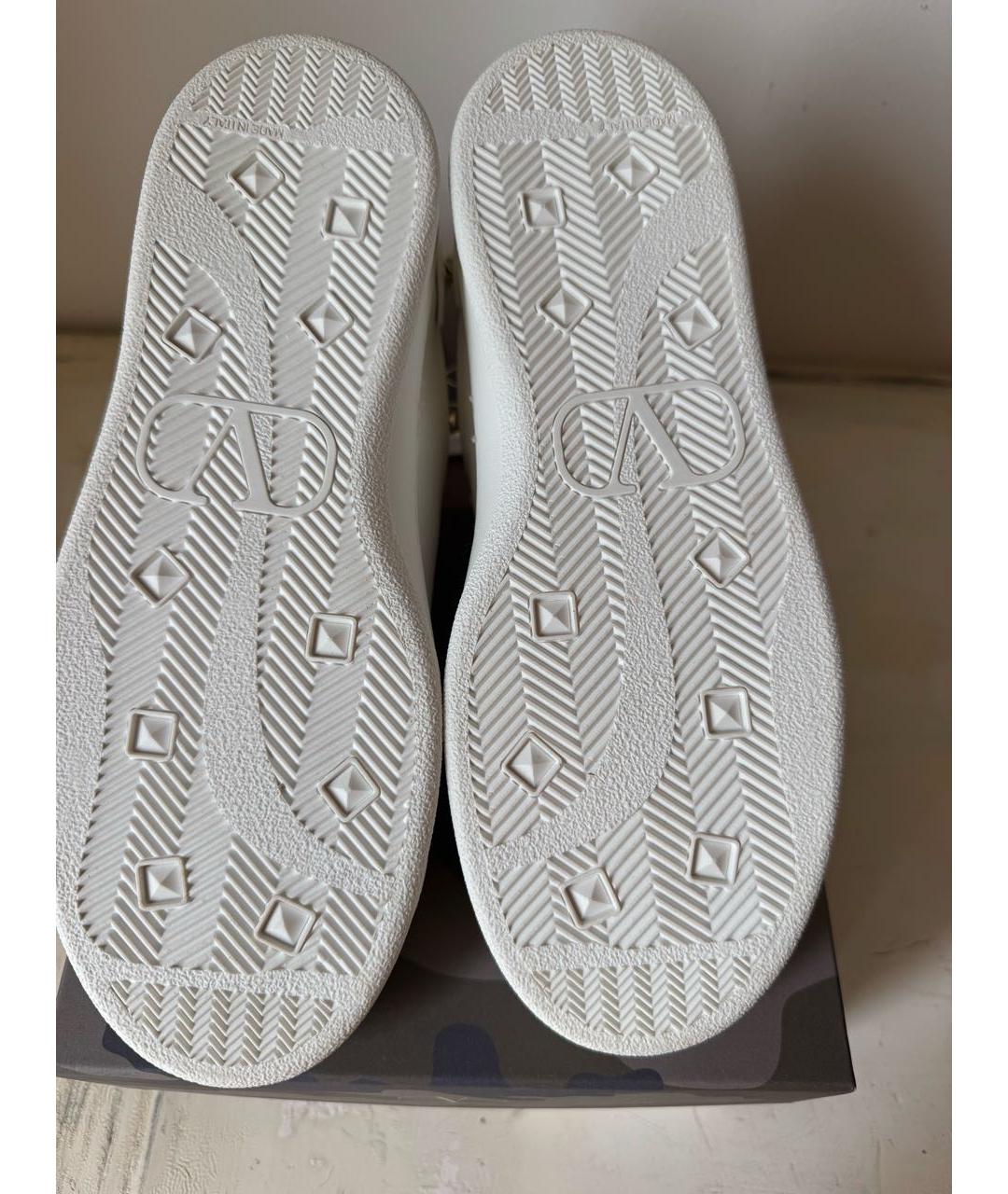 VALENTINO Белые кожаные кроссовки, фото 5