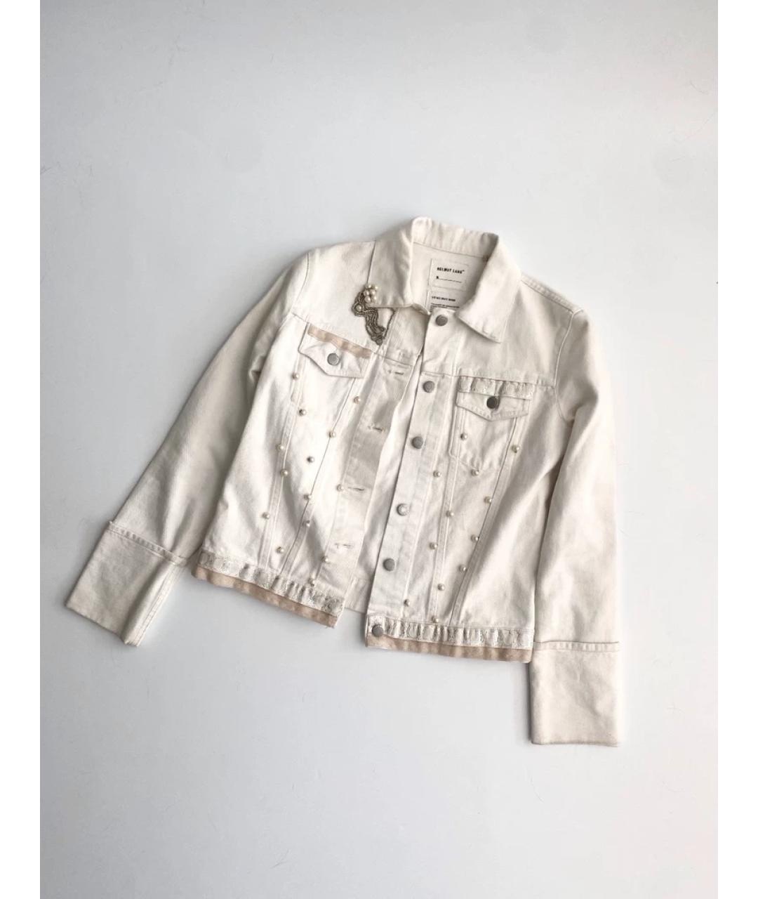 HELMUT LANG Белая деним куртка, фото 2