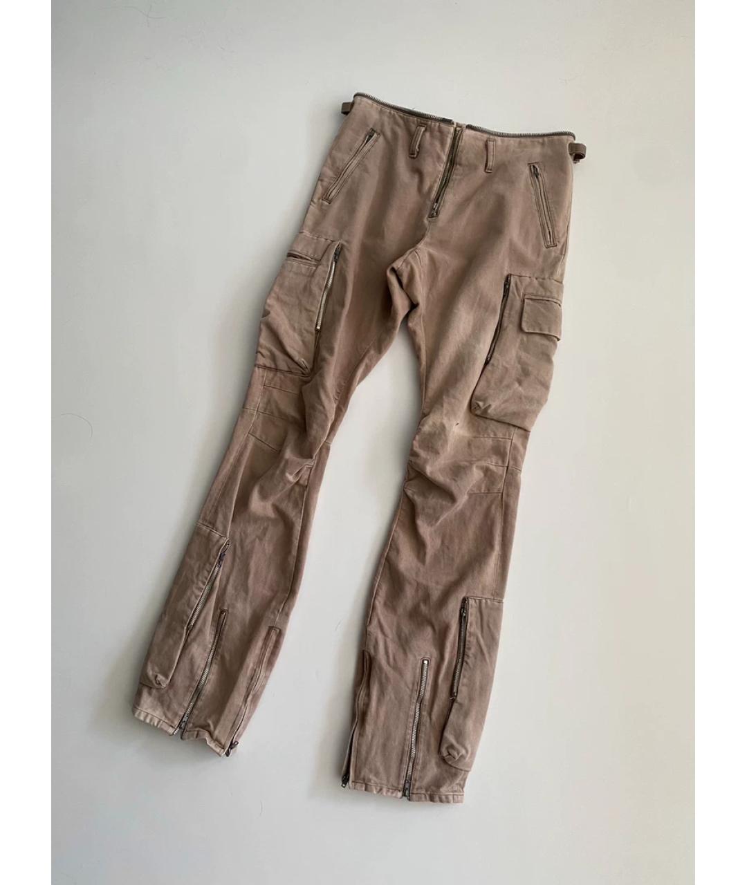 HELMUT LANG Бежевые повседневные брюки, фото 2