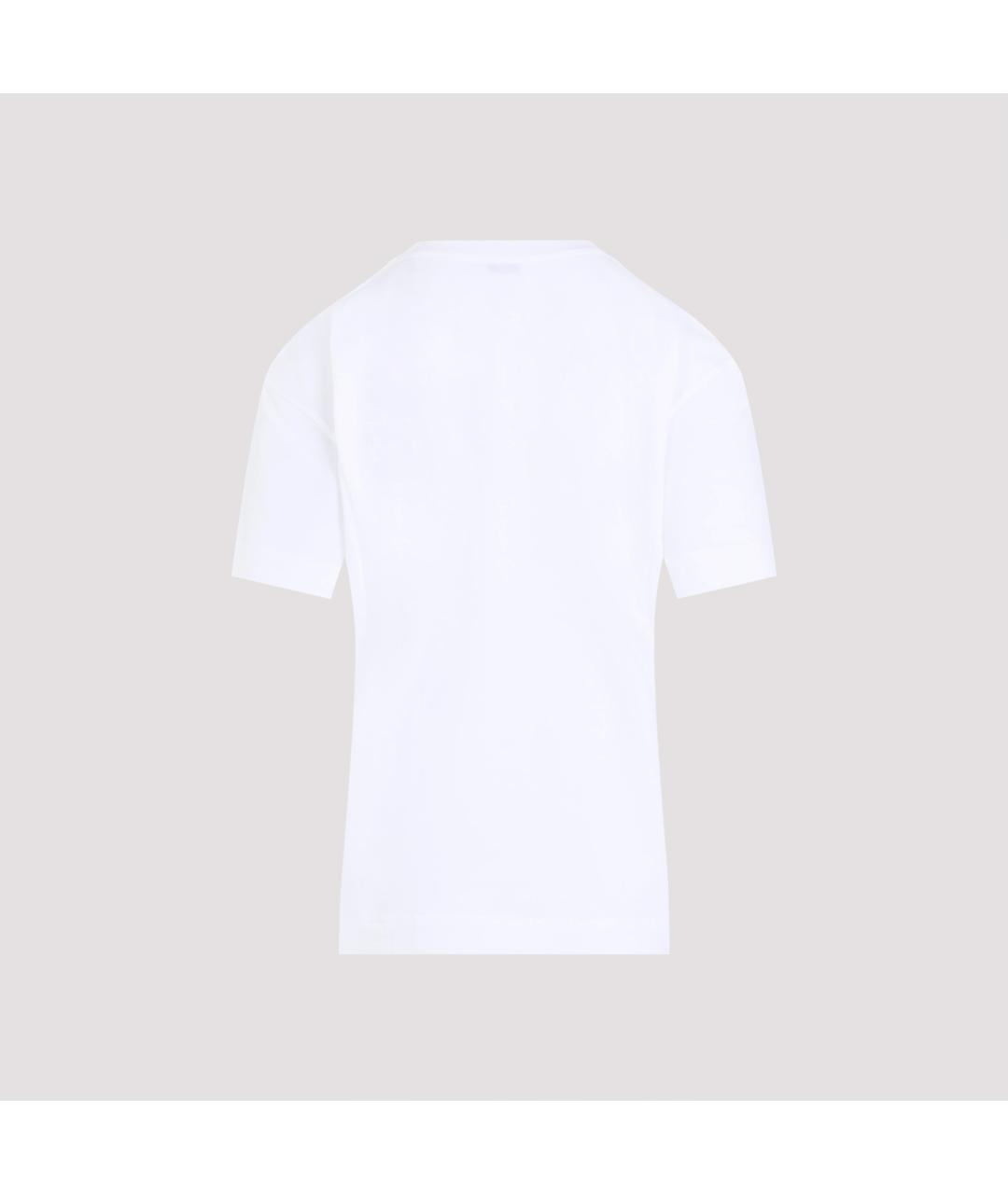 BRUNELLO CUCINELLI Белая хлопковая футболка, фото 3