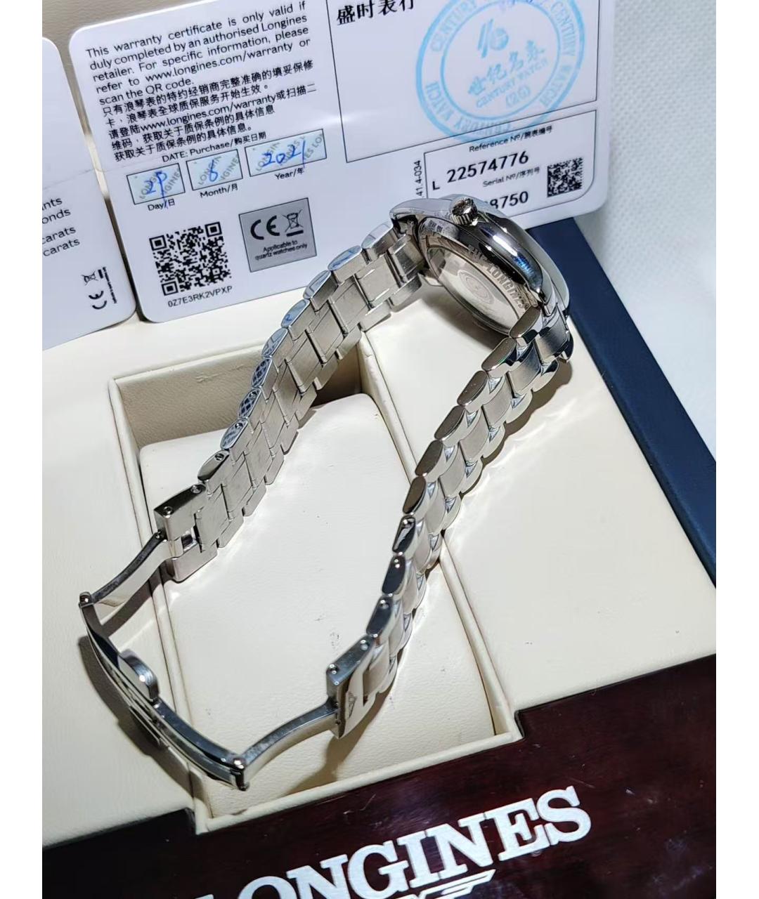 LONGINES Серебряные часы, фото 6