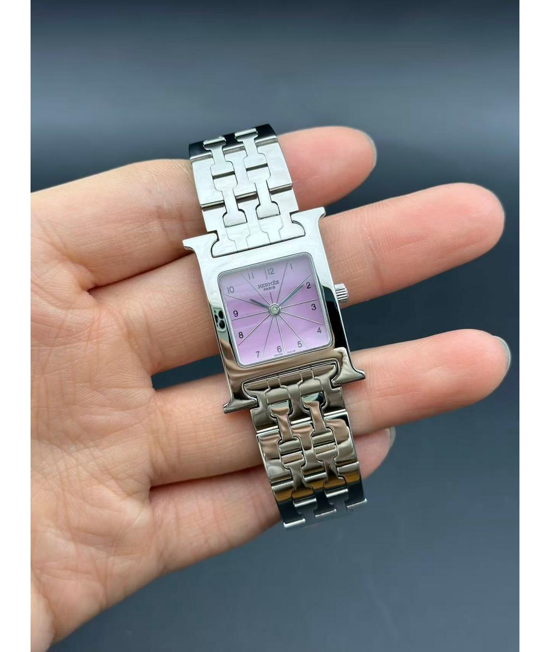 HERMES Серебряные часы, фото 7