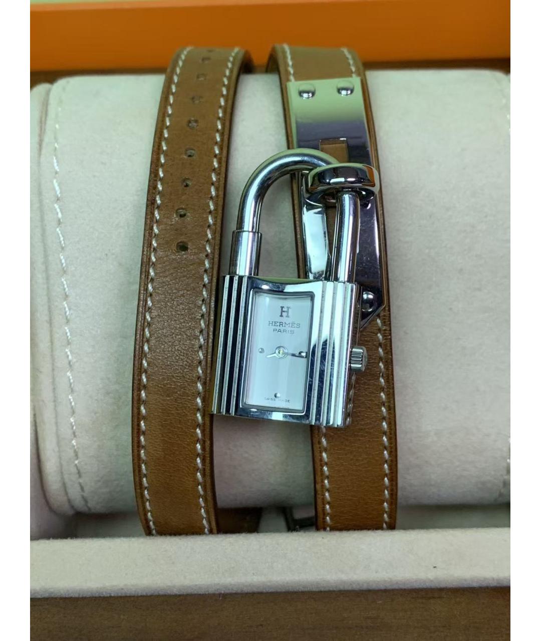 HERMES Серебряные часы, фото 4