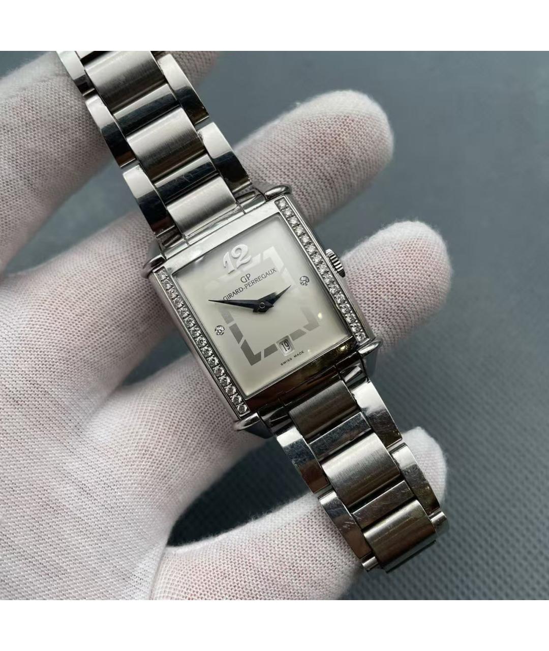 GIRARD PERREGAUX Серебряные металлические часы, фото 5