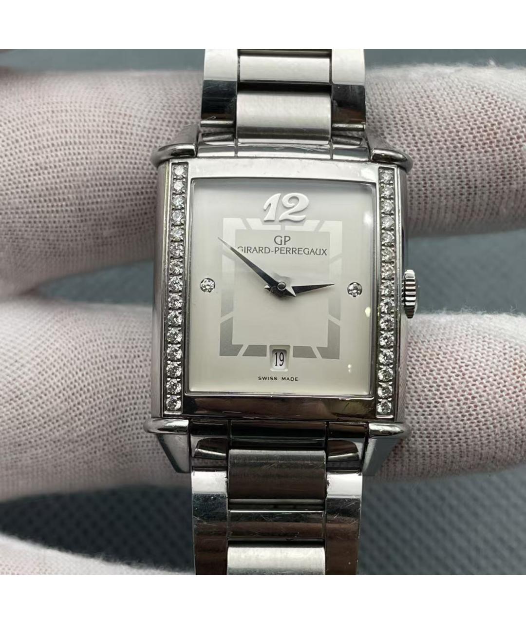 GIRARD PERREGAUX Серебряные металлические часы, фото 2