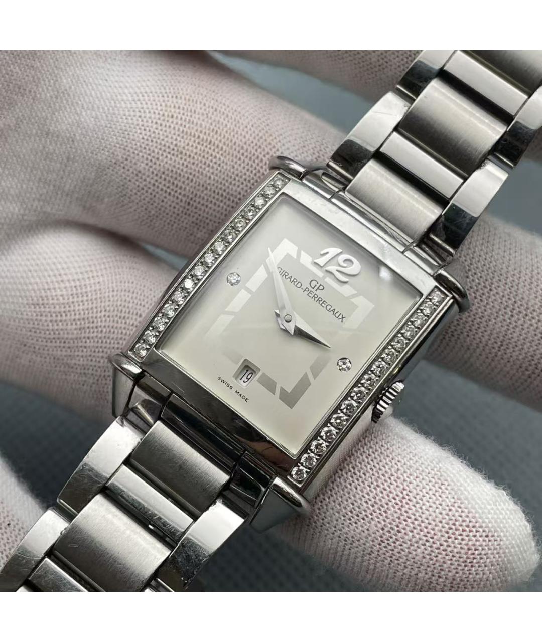 GIRARD PERREGAUX Серебряные металлические часы, фото 3