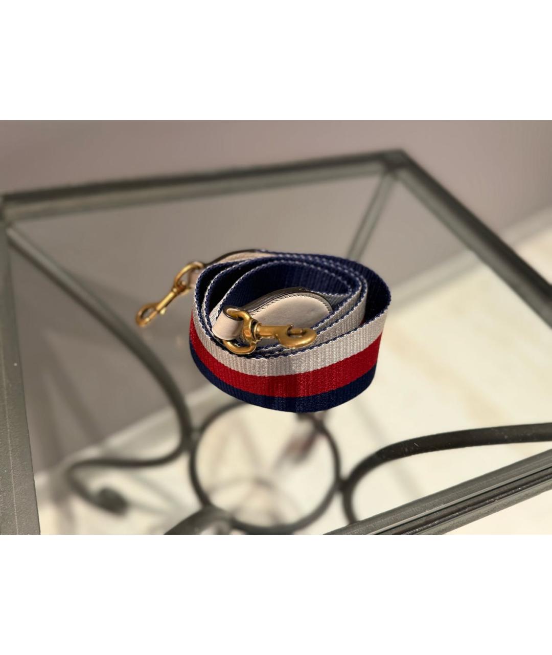 GUCCI Белая кожаная сумка через плечо, фото 3