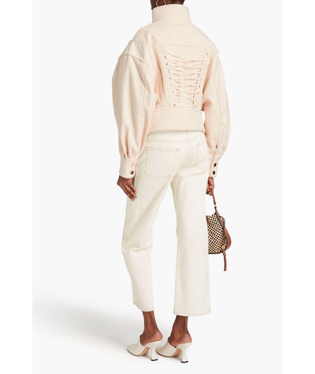 ZIMMERMANN Бежевая хлопковая куртка, фото 3