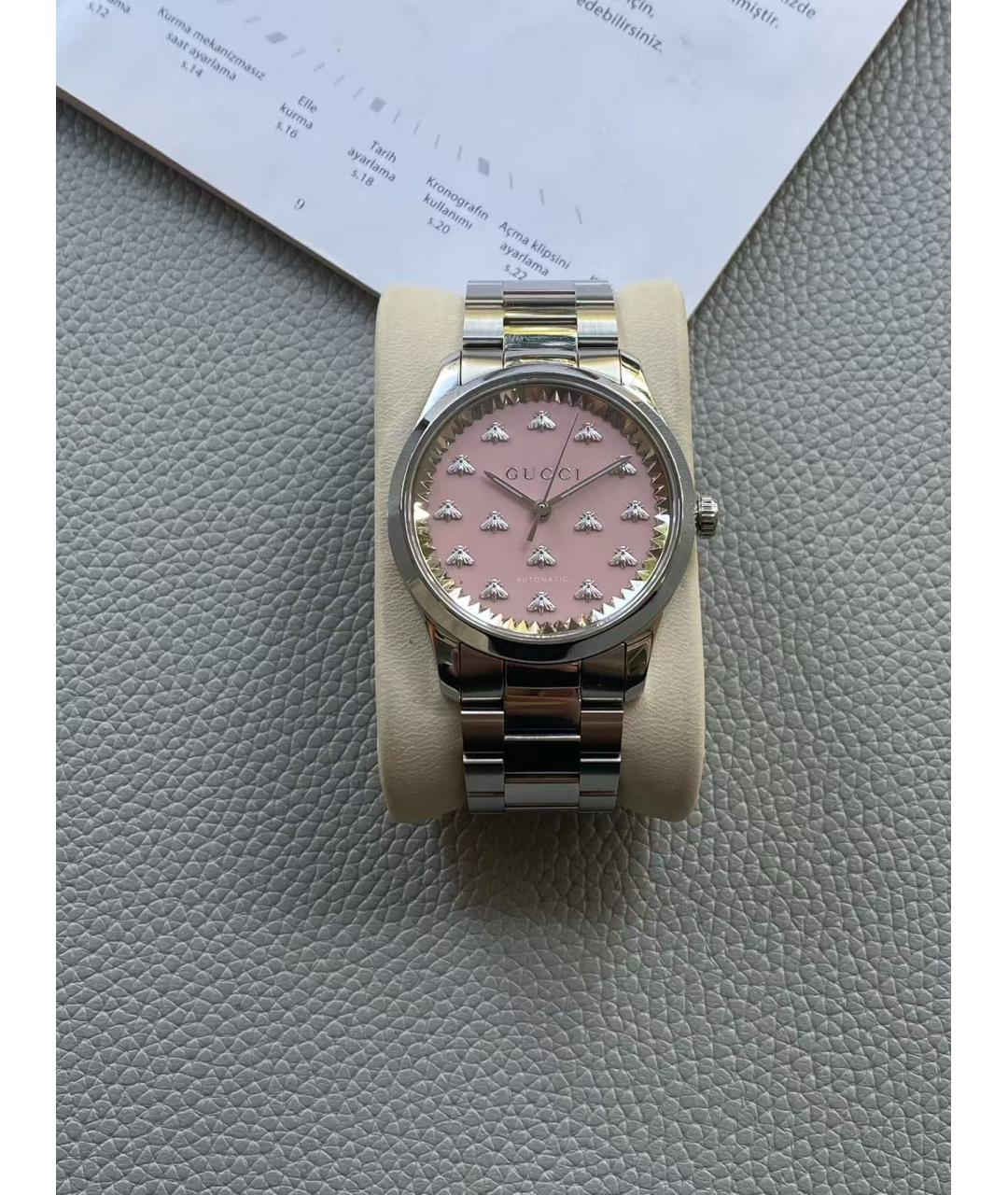 GUCCI Серебряные часы, фото 3