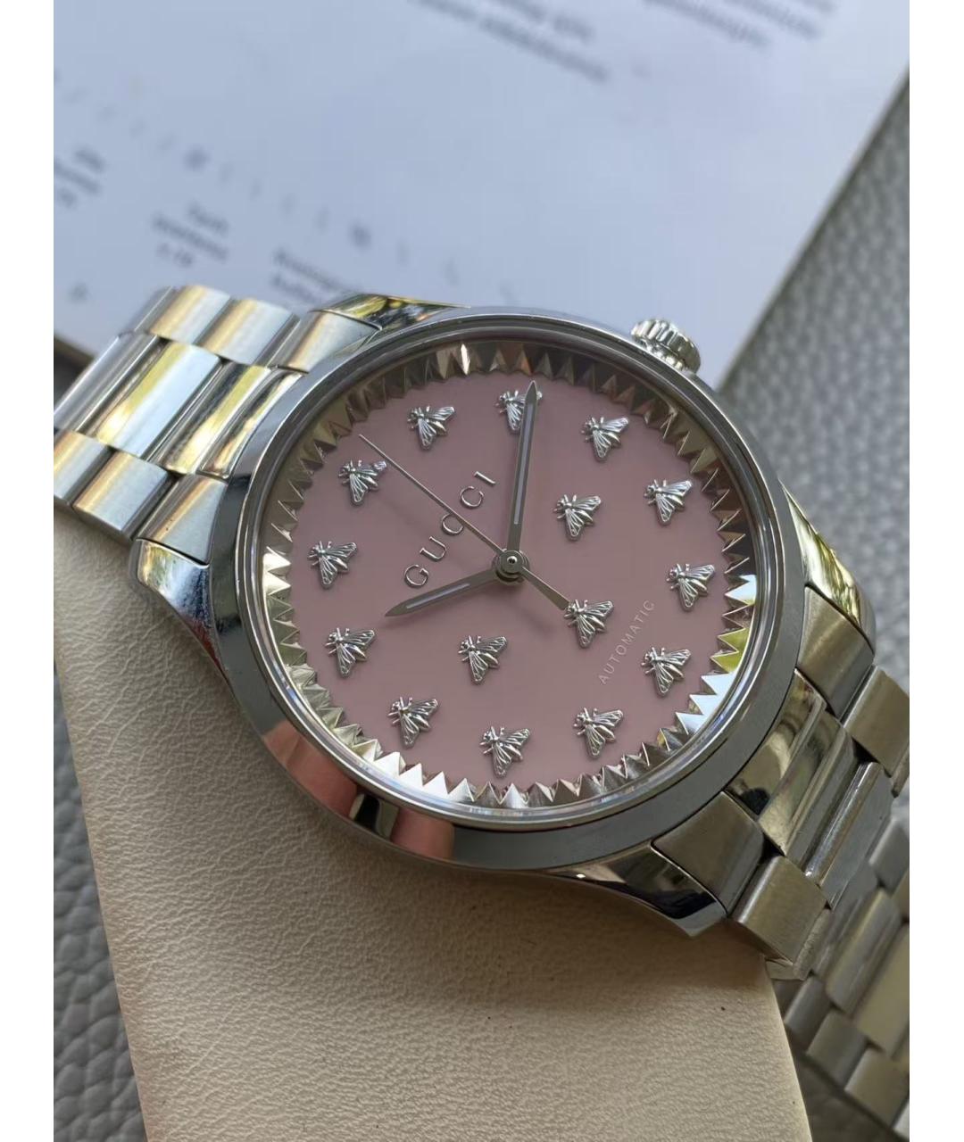 GUCCI Серебряные часы, фото 5