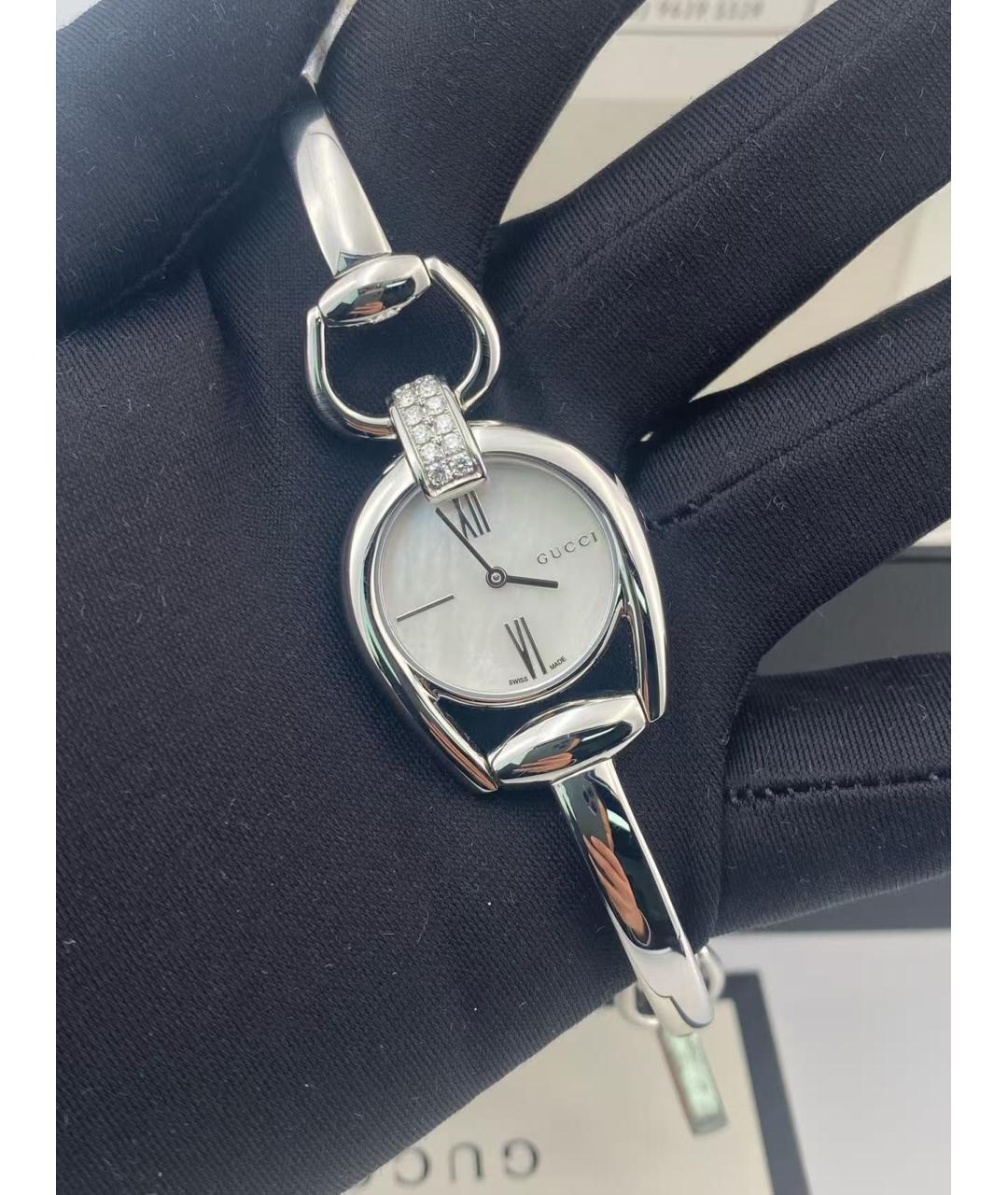 GUCCI Серебряные часы, фото 4