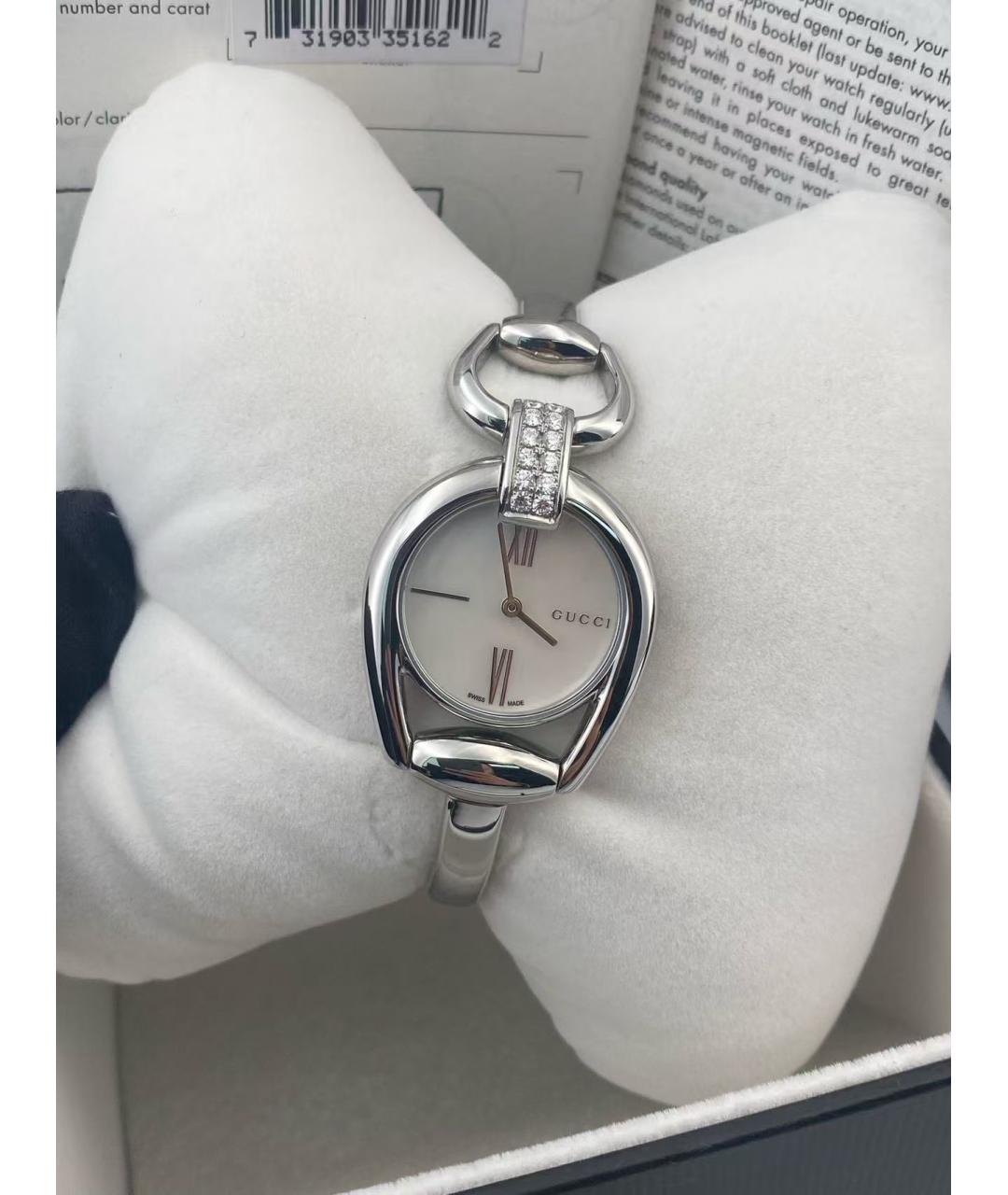 GUCCI Серебряные часы, фото 2