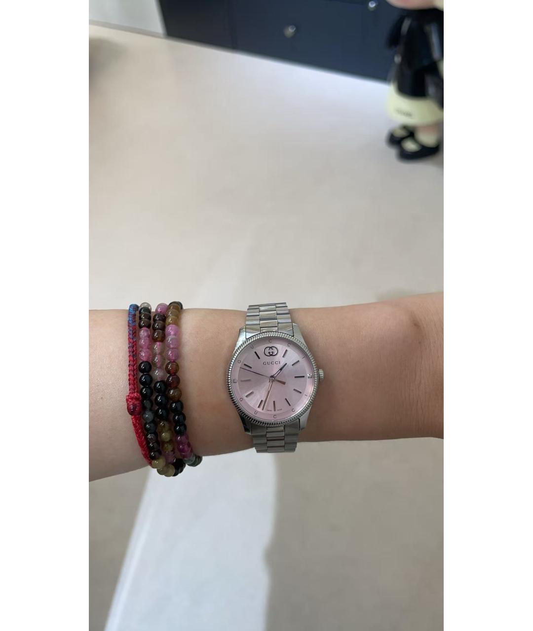 GUCCI Серебряные часы, фото 3