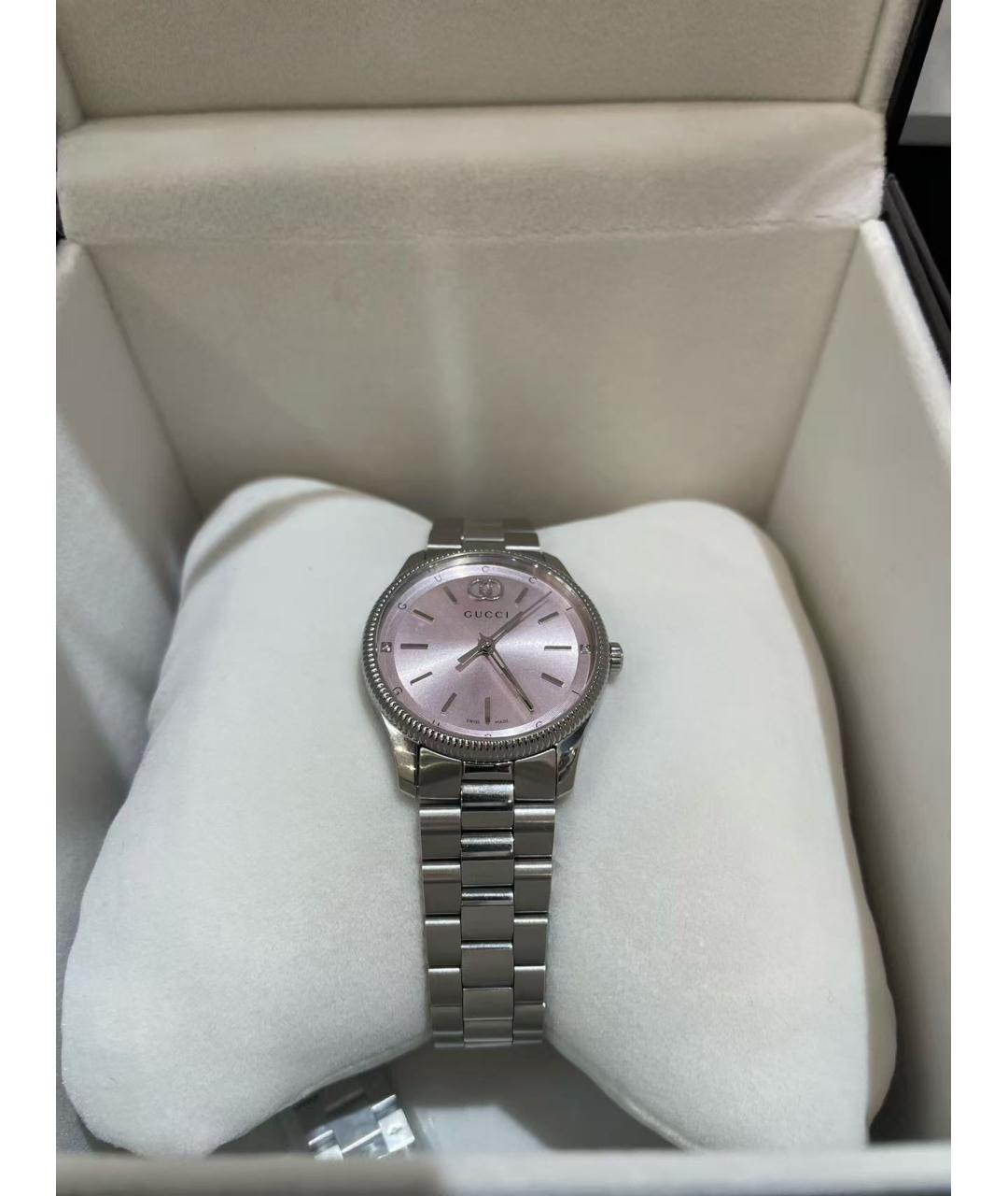 GUCCI Серебряные часы, фото 4