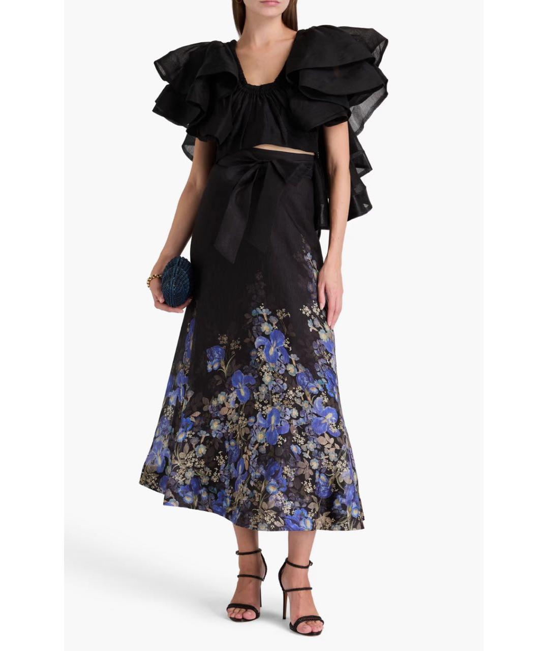 ZIMMERMANN Черная льняная блузы, фото 2