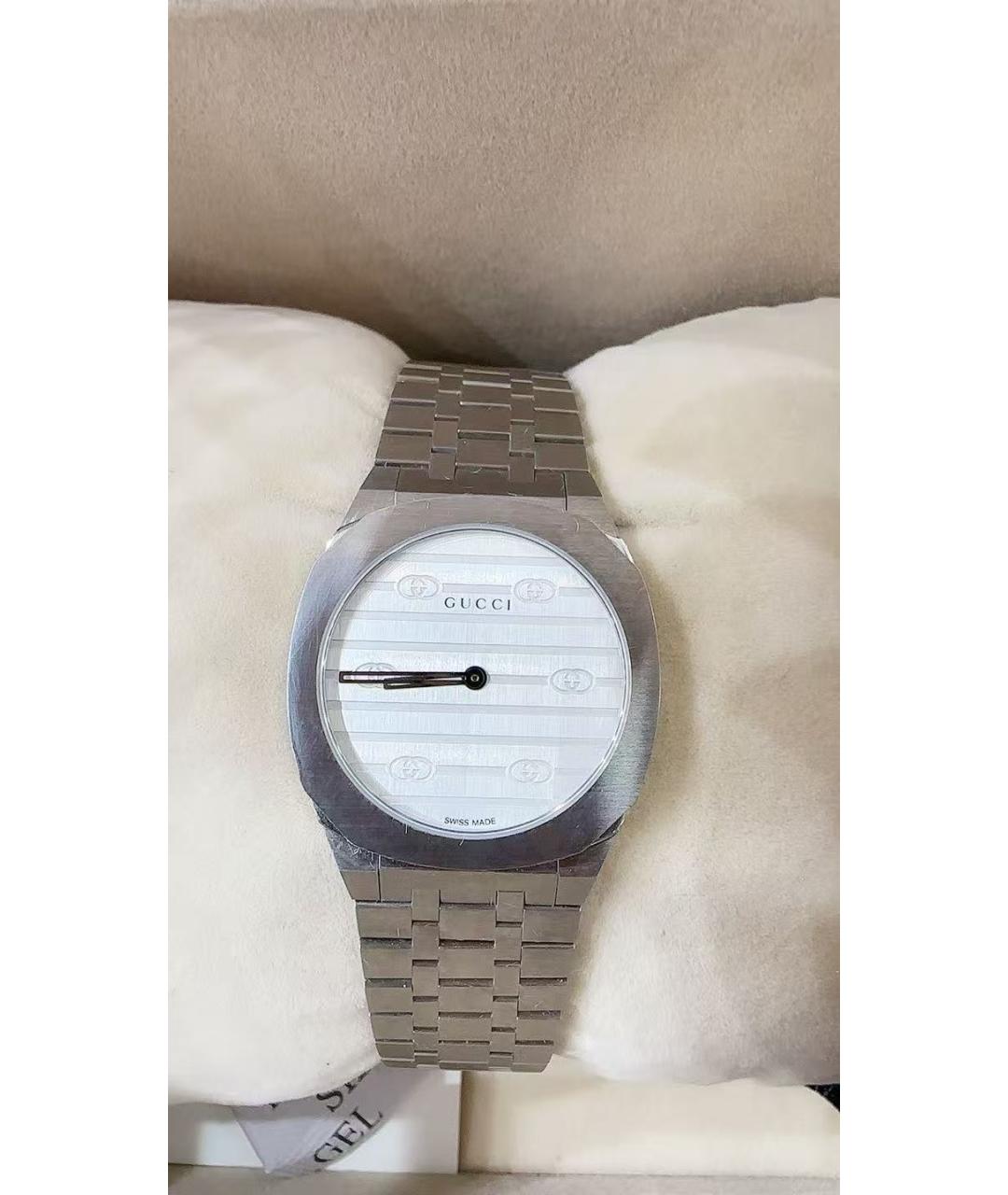 GUCCI Серебряные часы, фото 2