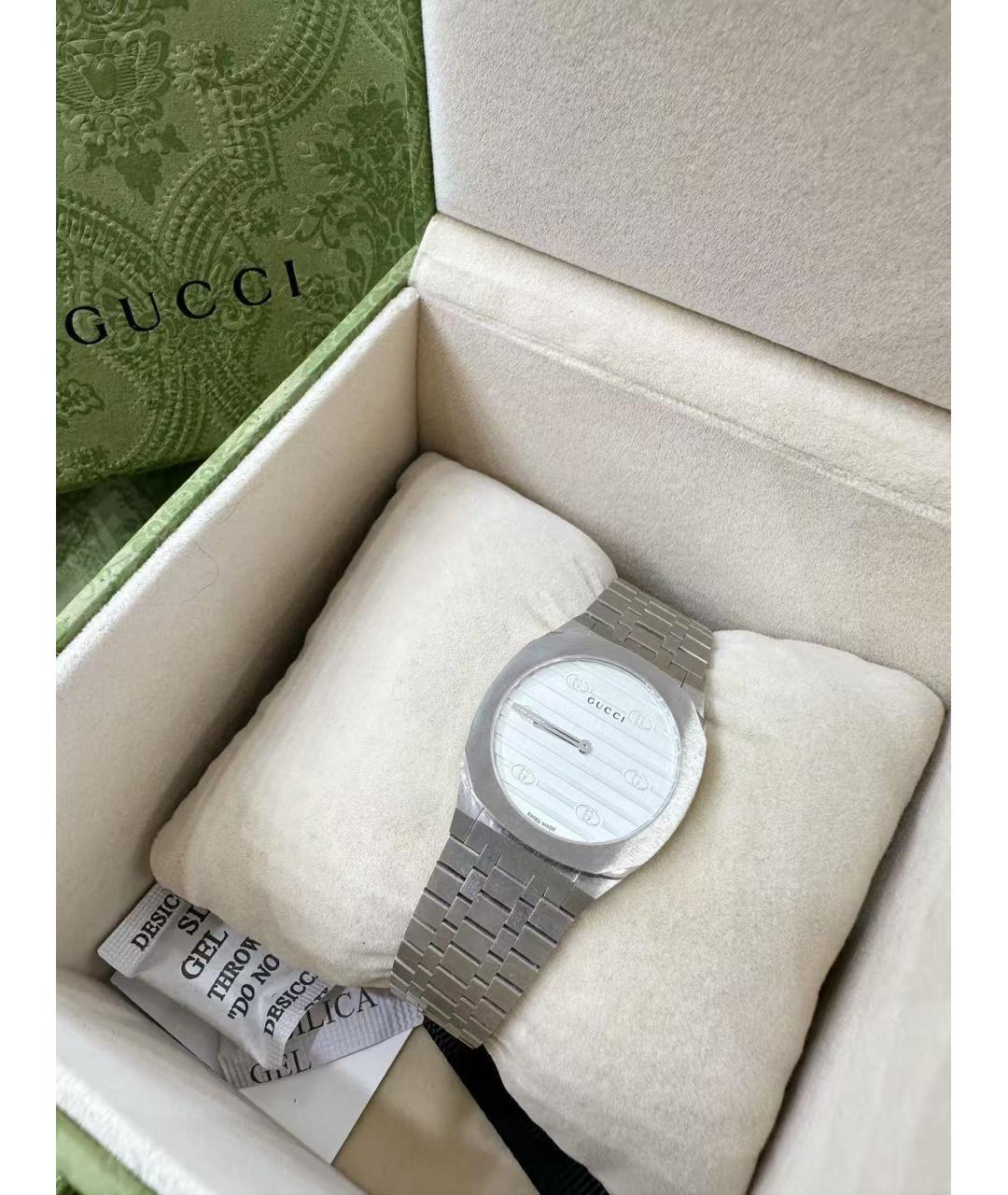 GUCCI Серебряные часы, фото 5