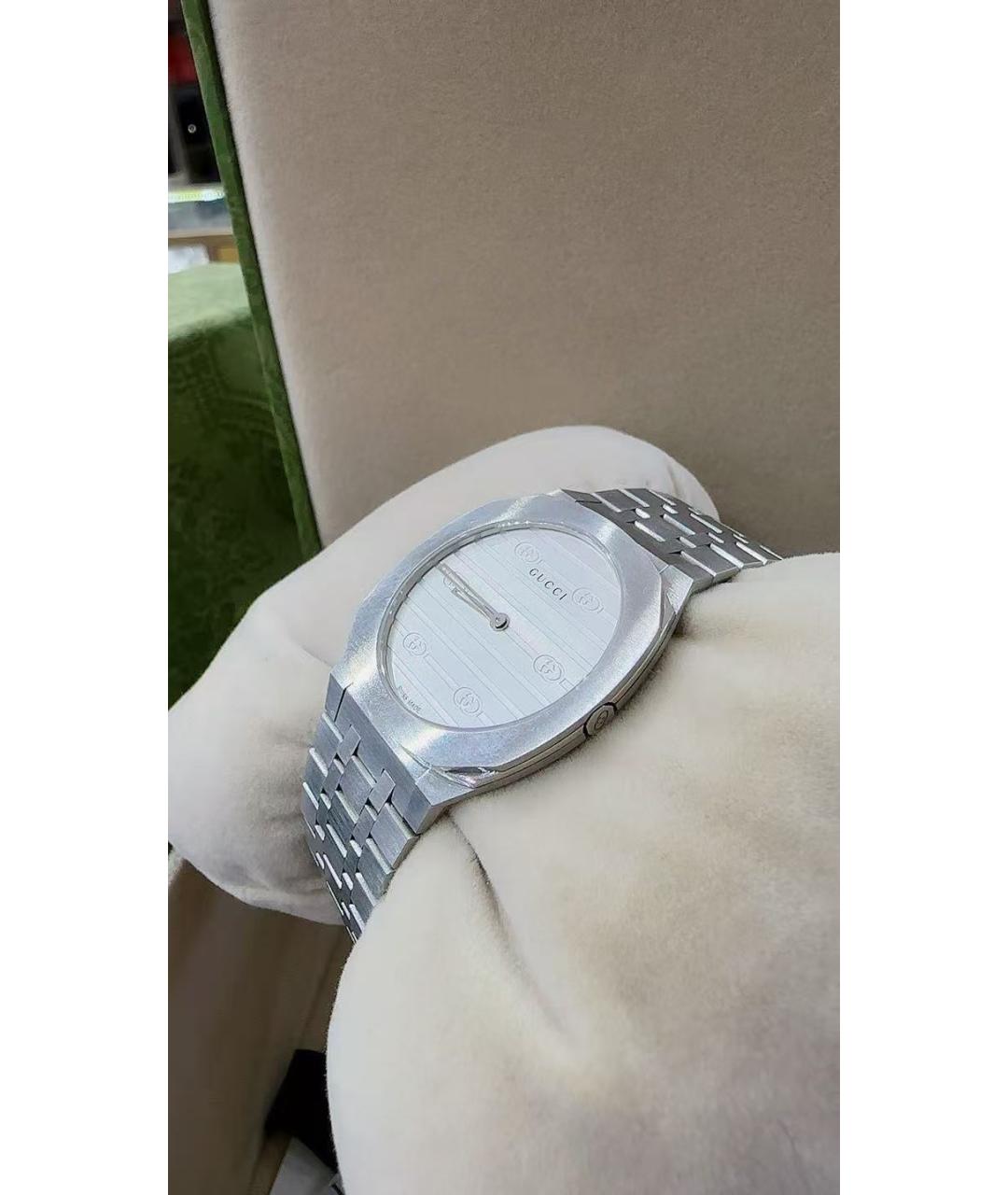 GUCCI Серебряные часы, фото 3