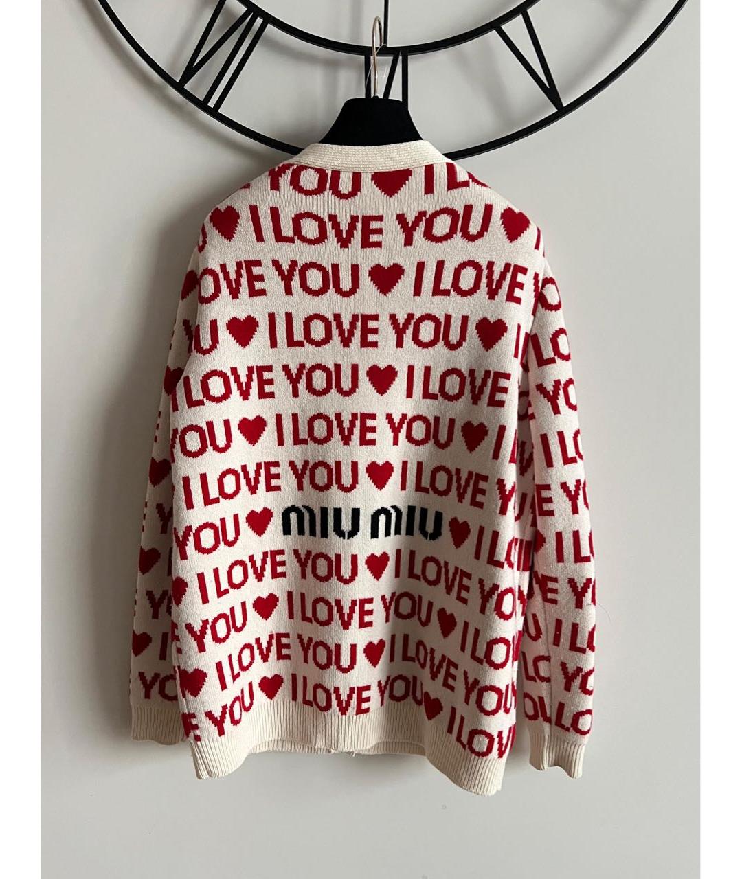 MIU MIU Красный кардиган, фото 2