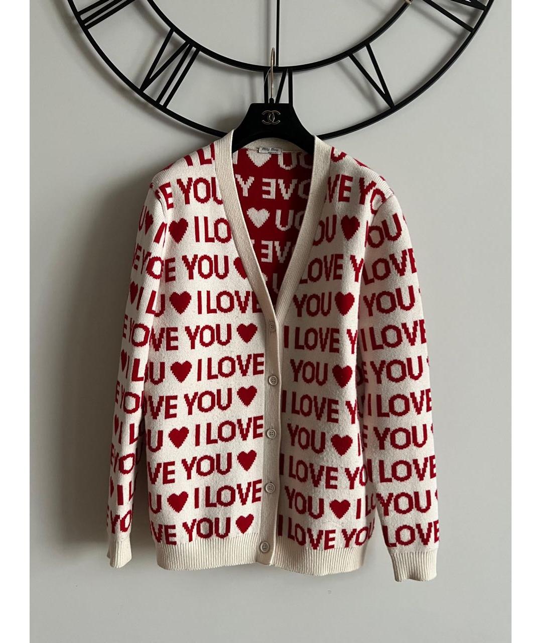 MIU MIU Красный кардиган, фото 9