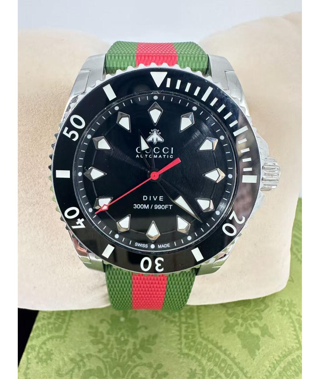 GUCCI Серебряные часы, фото 2