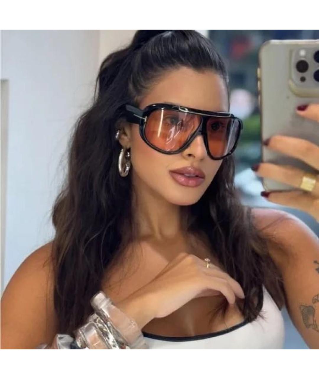 TOM FORD Оранжевое пластиковые солнцезащитные очки, фото 2