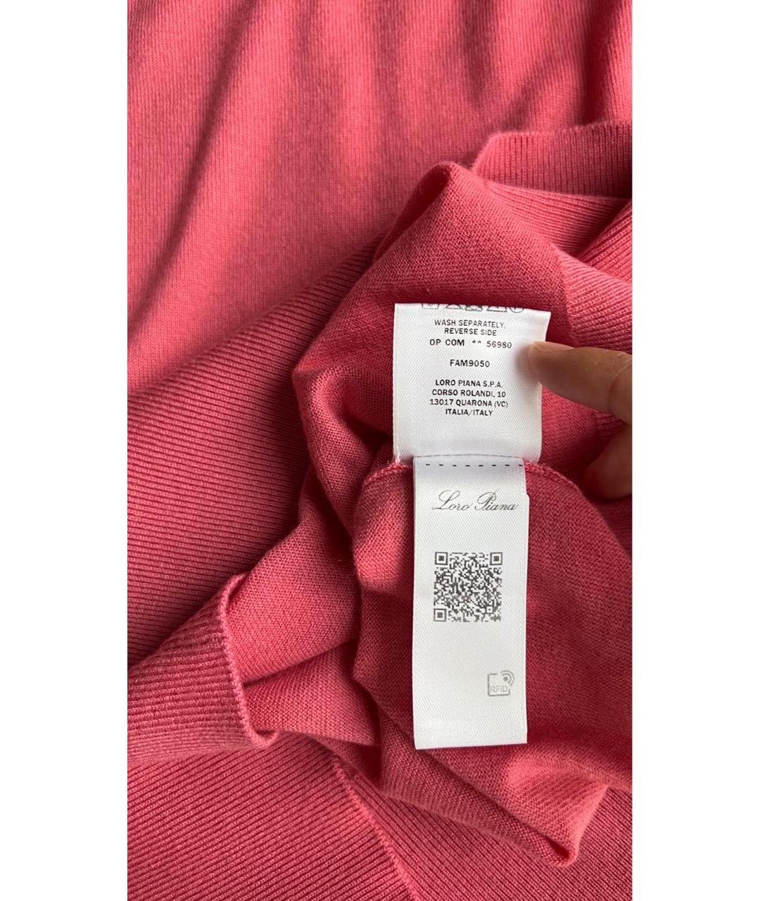 LORO PIANA Коралловый джемпер / свитер, фото 5