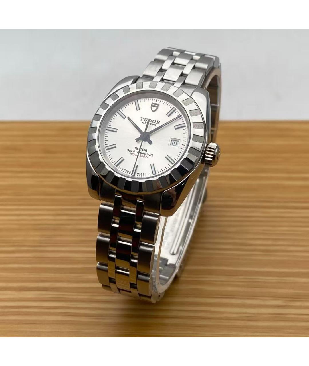 TUDOR Серебряные металлические часы, фото 3