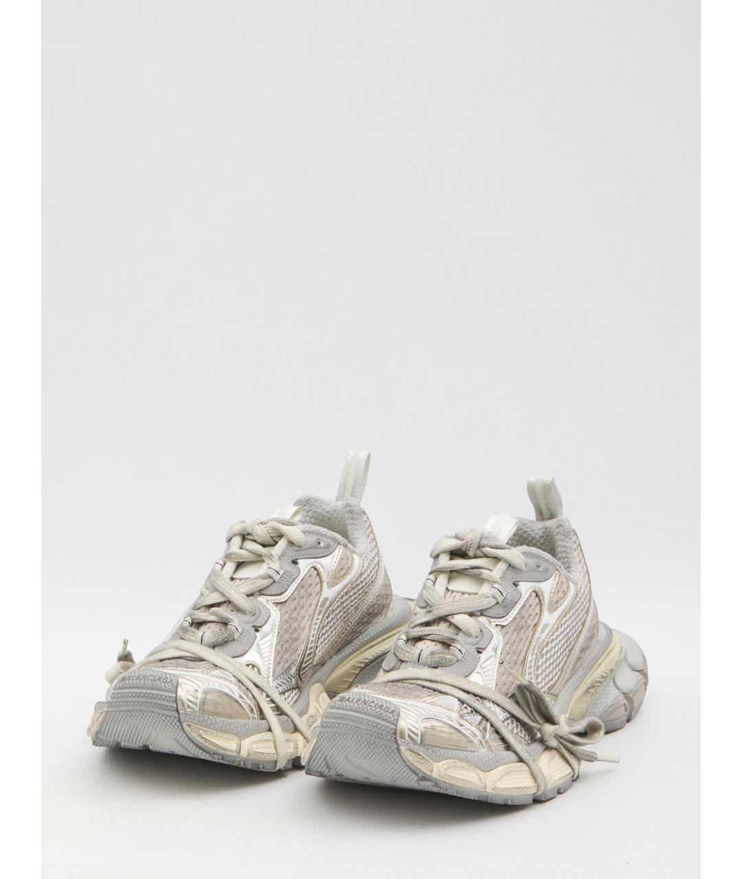 BALENCIAGA Серые кроссовки из искусственной кожи, фото 2