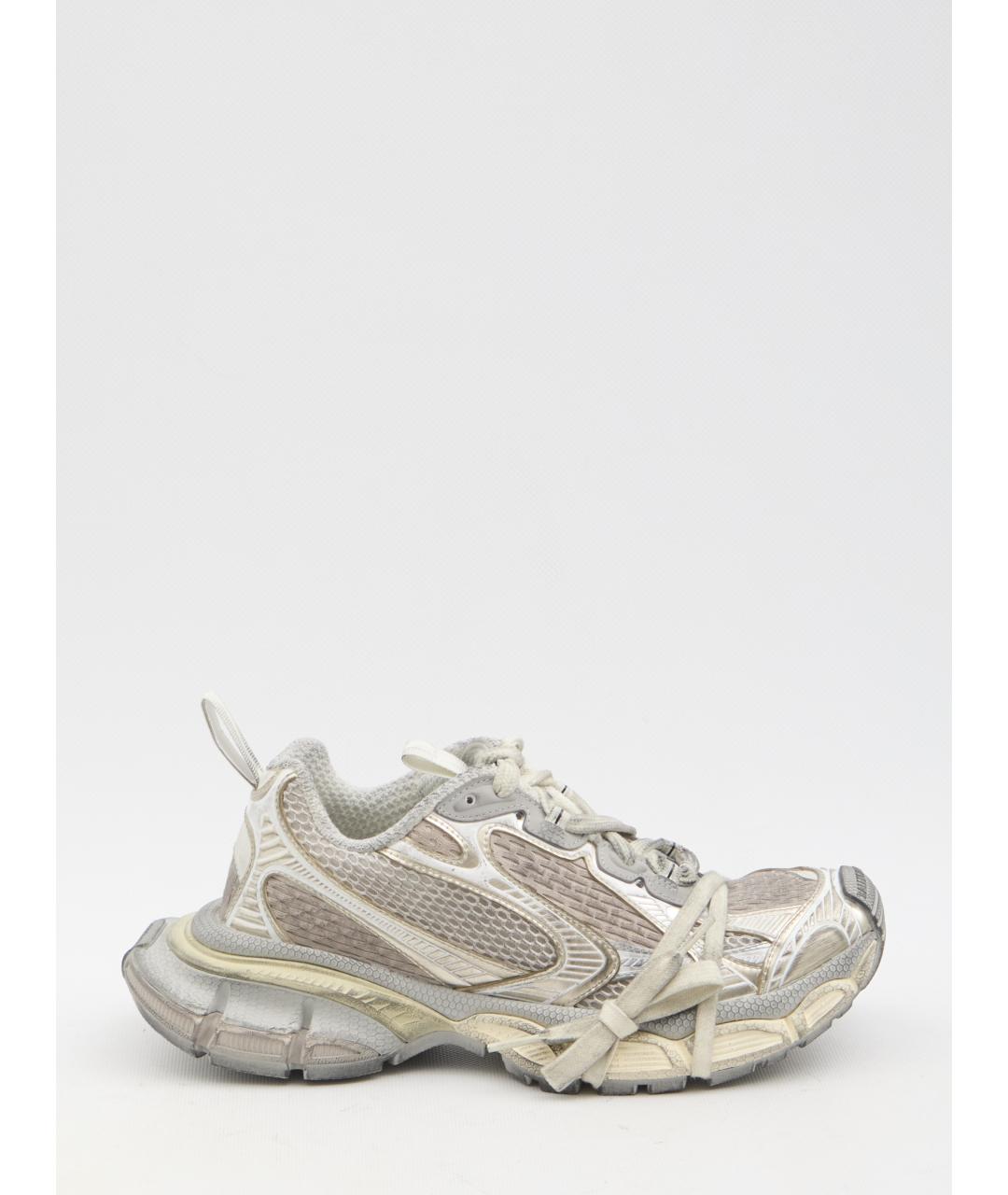 BALENCIAGA Серые кроссовки из искусственной кожи, фото 6