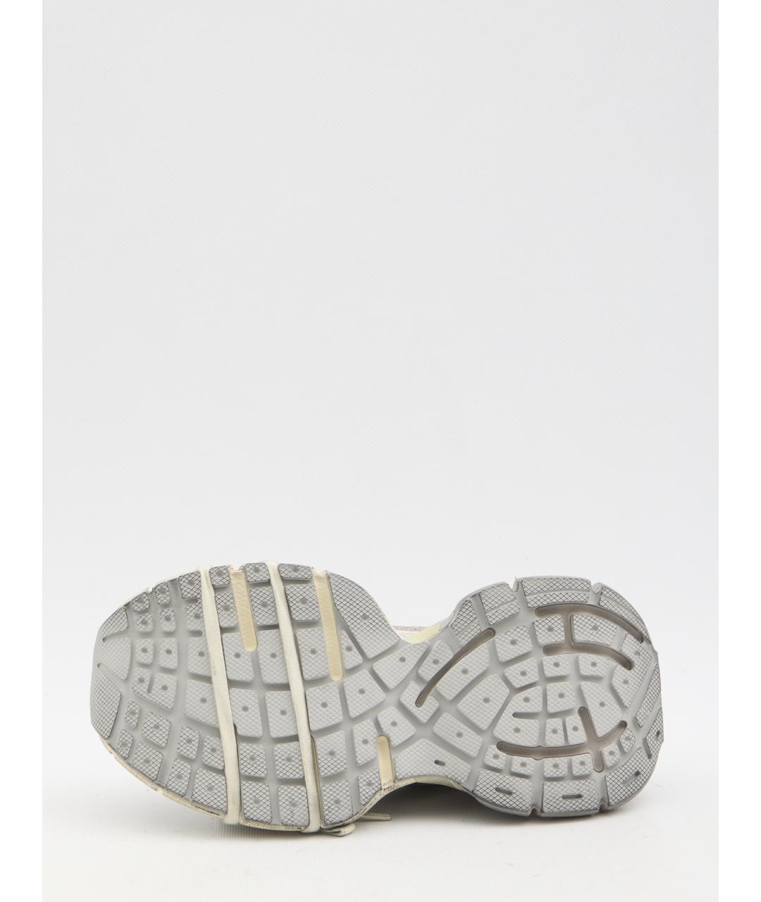 BALENCIAGA Серые кроссовки из искусственной кожи, фото 4