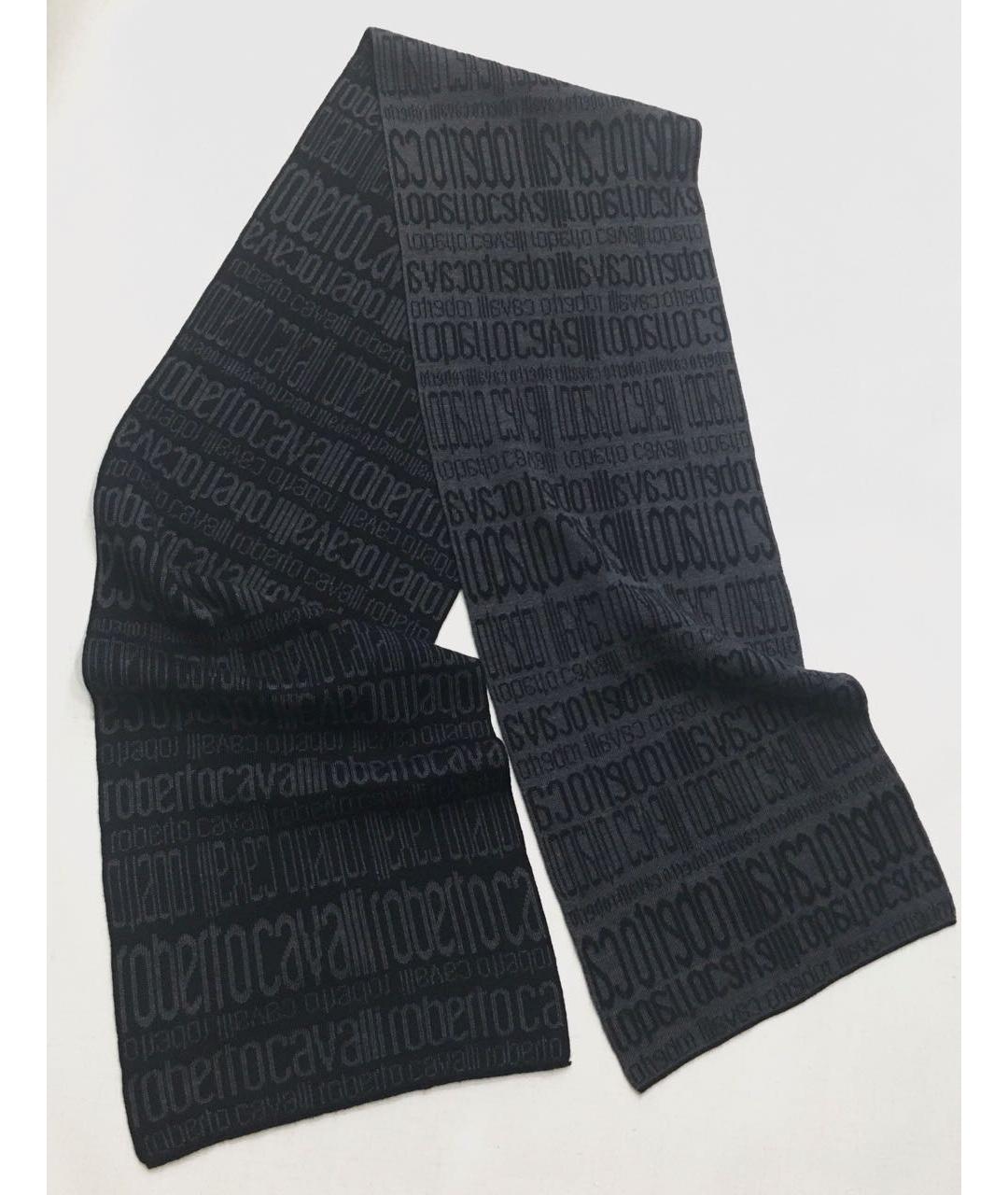 ROBERTO CAVALLI Мульти шерстяной шарф, фото 6