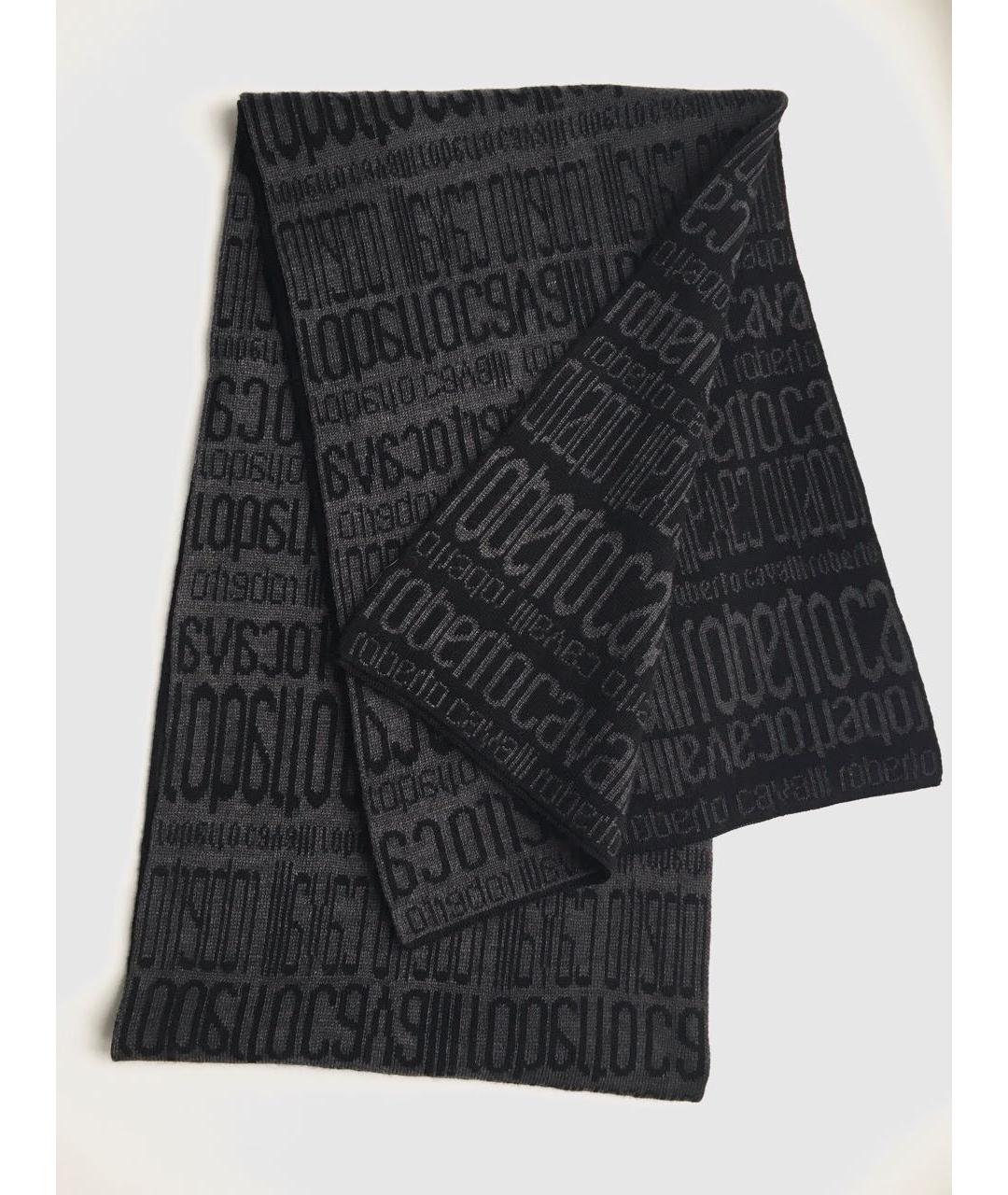 ROBERTO CAVALLI Мульти шерстяной шарф, фото 9